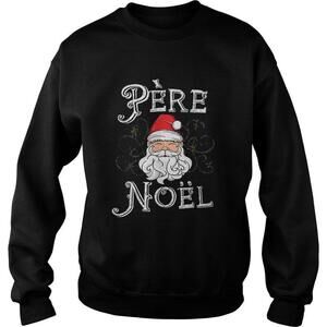 Beautiful Pere Noel Santa Claus French Retro Holiday Aesthetic Sweatshirt